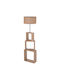 Freebox Floor Lamp H140xW38cm. with Socket for Bulb E27 Beige