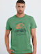 Funky Buddha T-shirt Bărbătesc cu Mânecă Scurtă Green