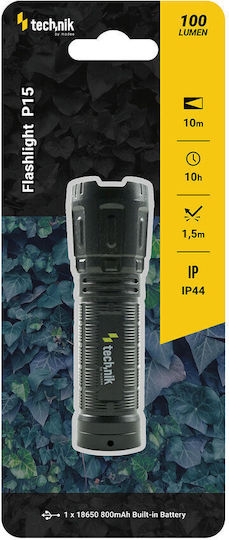 Rechargeable LED Flash Light IP44 with Maximum Brightness 100lm Technik