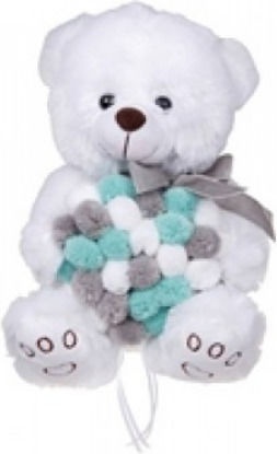Much toys & gifts Λούτρινο Αρκουδάκι Αγίου Βαλεντίνου 25 εκ.
