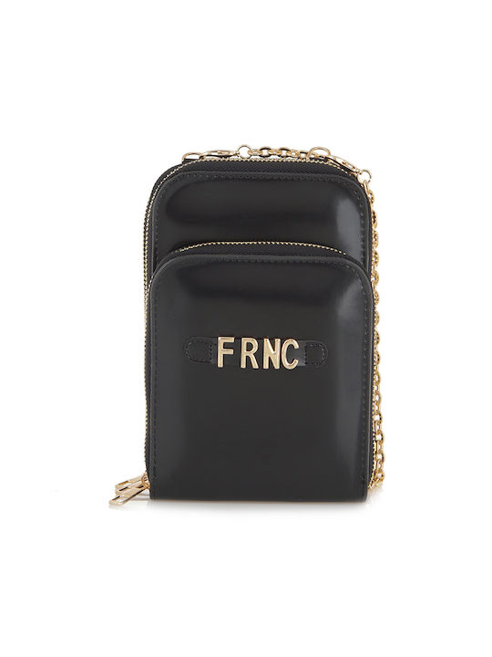 FRNC Set Din piele Geantă de damă Crossbody Neagră