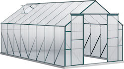 Outsunny Garden Greenhouse and Shelf 2.44x5x2.16m
