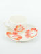 Lampiris Interiors Set of Cups Tea Porcelain Red 6pcs