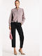 Boston Damen Stoff Hose Black