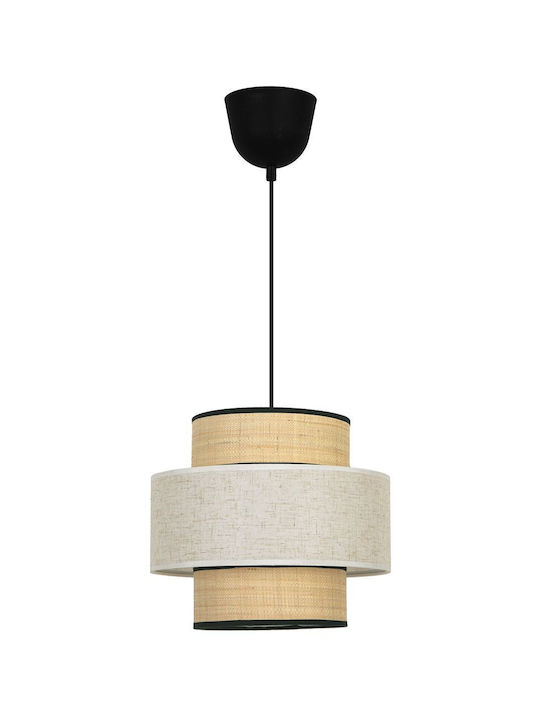 Viokef Pendant Light Single-Light for Socket E27 Beige