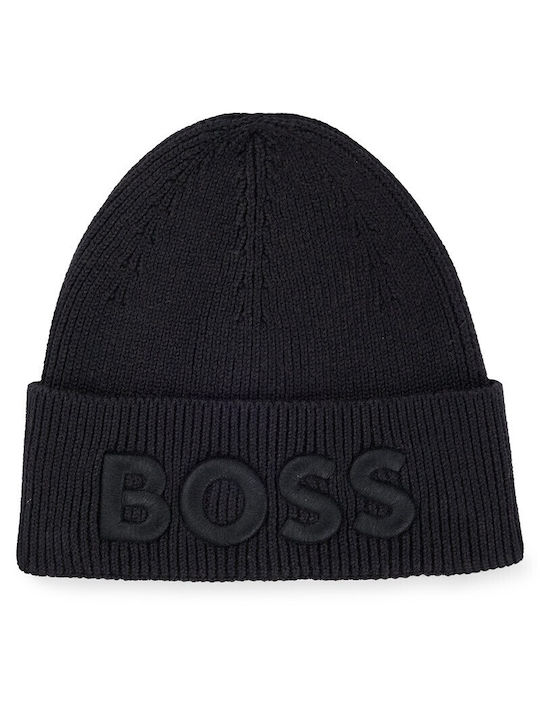 Hugo Boss Knitted Beanie Cap Black