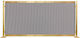 Zogometal Metallic Fireplace Screen 52x52cm Gold