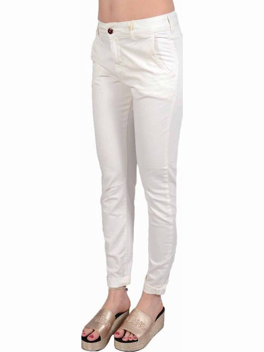 Damen Stoff Hose White