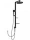 Ideal Standard Idealrain Shower Column with Mixer Black