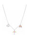 Marea Silver Chain Kids Necklaces with Stones D03007/AY