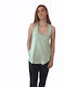 Bluza Damă Fără Mâneci Verde