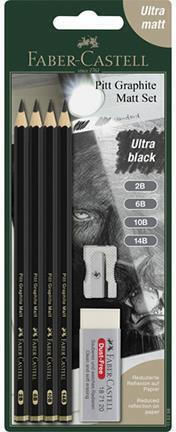 Faber-Castell Set von 4 Bleistiften Gray