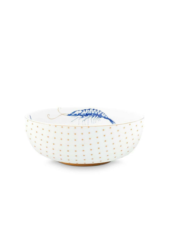 PiP Studio Royal Yerseke Porcelain Salad Bowl Blue