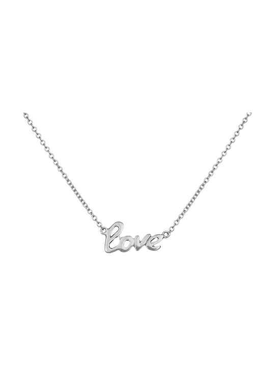 Necklace from White Gold 14K