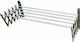 Folding Wall Mounted Aluminum Clothes Drying Rack for Balcony 60x120cm