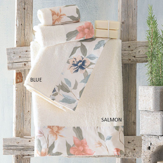 Rythmos Bath Towel Set 3pcs Ilina Salmon Weight 500gr/m²