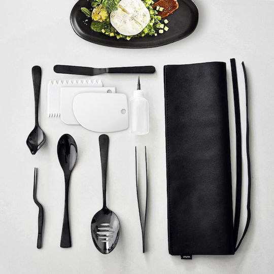 Mikamax Mikamax Kochgeschirr-Set Mit Rostfreiem Stahl 9 Stück Schwarz