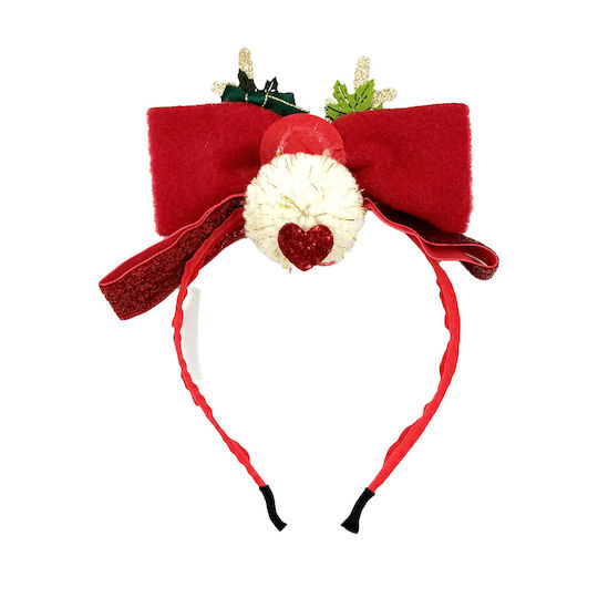 Weihnachts-Stirnband Rote mit Muster Fioongos