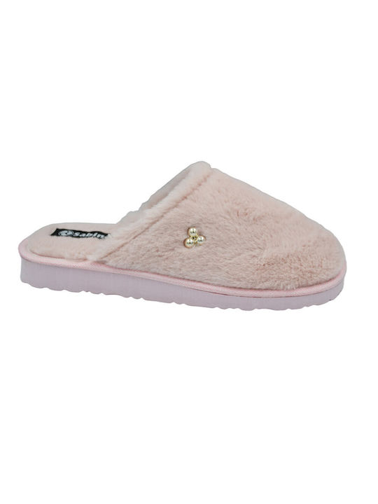 Sabina Women's Slippers with Fur Pink