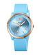 Skmei Men's Watch 36mm Battery with Blue Stainless Steel Bracelet