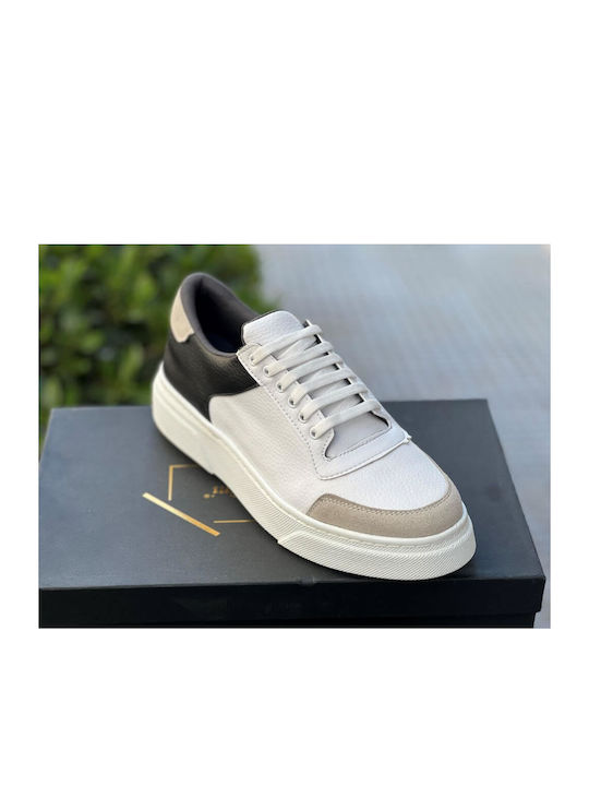 Mario Baldini Ανδρικά Sneakers White Beige Black