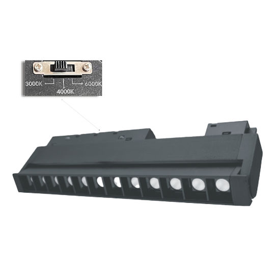 Elvhx LED Γραμμικό Φωτιστικό Οροφής 12W 23.5εκ.