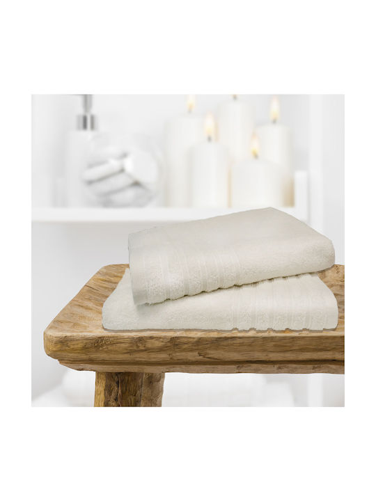 San Lorentzo Bath Towel Melanie 70x140cm Ekru Weight 500gr/m²