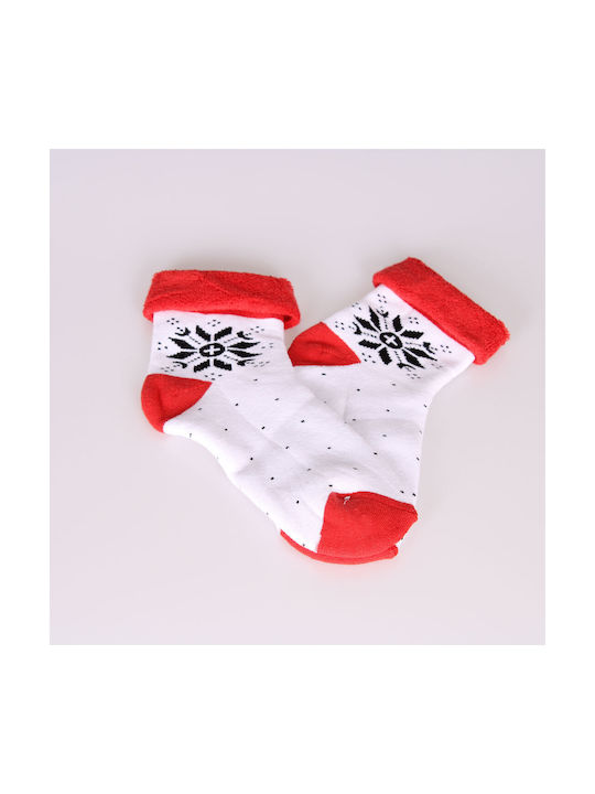 Katsenis Christmas Socks WHITE