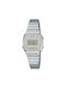 Casio Vintage Watch with Silver Metal Bracelet