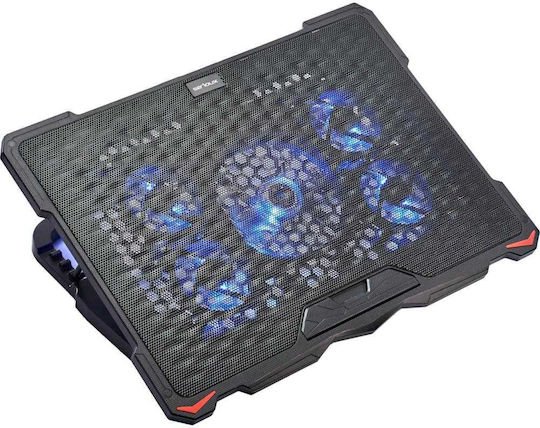 Serioux NCP035 Cooling Pad για Laptop έως 17.3" με 5 Ανεμιστήρες και Φωτισμό