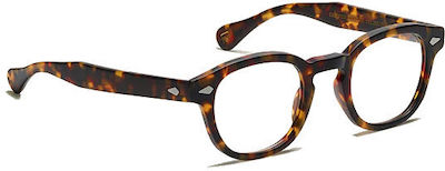 Moscot Lemtosh Plastic Eyeglass Frame Brown Tortoise LEMTOSH-MATTETORTOISE-46