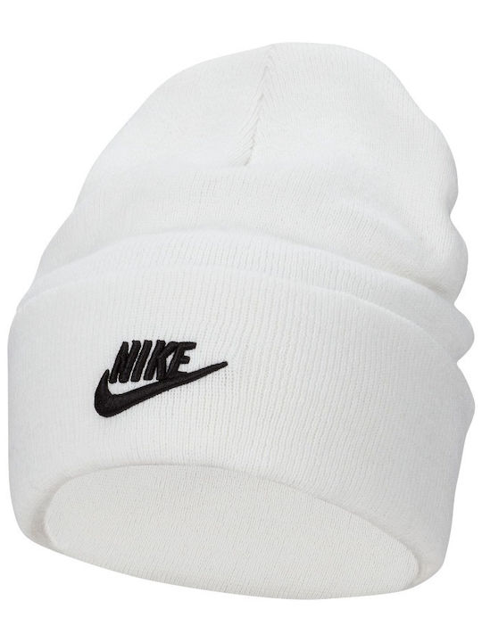 Nike U Nk Beanie Unisex Σκούφος Πλεκτός σε Λευκό χρώμα