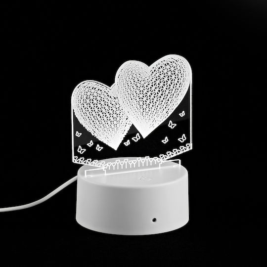 Adorex Διακοσμητικό Φωτιστικό LED 3D Illusion 10x13εκ.