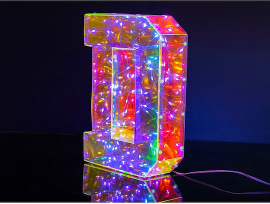Total Gift Dekorative Lampe Brief Transparent