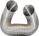 Technometal Coș de Fum Inox 200mm Argintiu