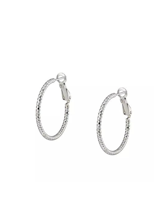 Oxzen Earrings Hoops made of Silver