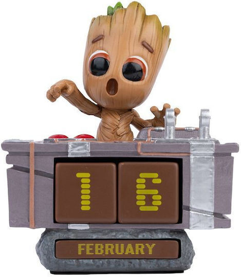 Grupo Erik Ημερήσιο Διαρκές Marvel Groot Death Button Καφέ 12.3x13εκ.