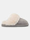 Bozikis Winter Women's Slippers with fur in Gray color