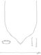 Vitopoulos Set with Necklace , Earrings & Ring from White Gold 14K with Stones