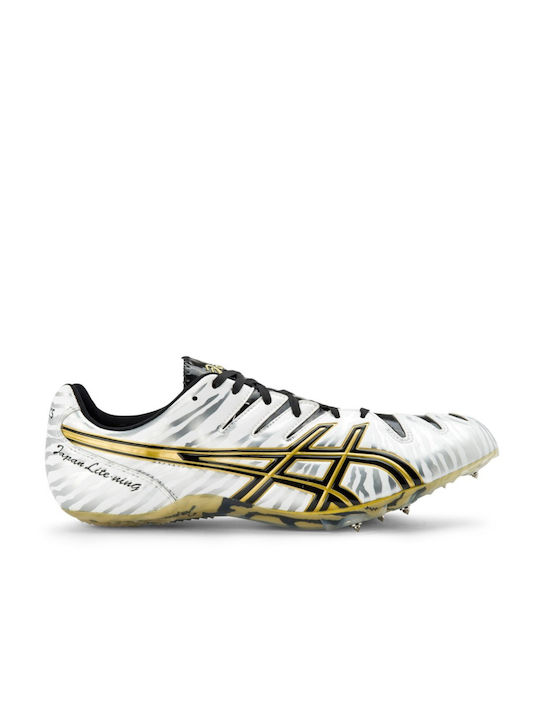 ASICS Japan Lite Ning 4 Sportschuhe Spikes Silber