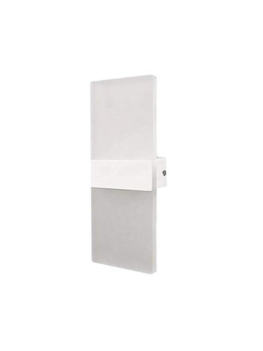 Universo Illuminazione Modern Lamp Wall with Integrated LED and Warm White Light 10x27x27cm