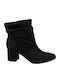 Wildleder Stiefeletten Damen Schwarz