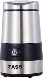Zass Ηλεκτρικός Μύλος Καφέ 200W με Χωρητικότητα 60gr Ασημί Zass Ηλεκτρικός Μύλος Καφέ 200W με Χωρητικότητα 60gr Ασημί
