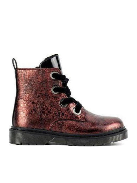 Kids Boots with Zipper Burgundy