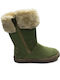 Amica Kids Suede Boots Green