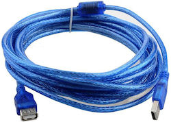 Kaliton 400300390 USB 2.0 USB-A-Stecker zu USB-A-Buchse Blau 5m
