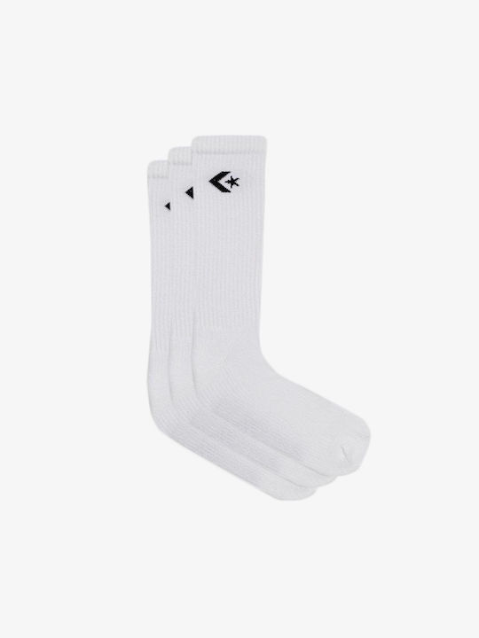 Converse Star Chevron Crew Socks White 3Pack