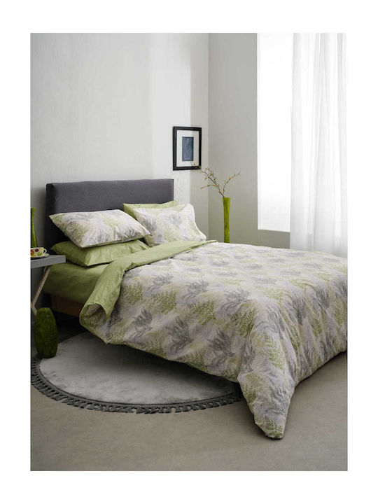 Vesta Home Σετ Παπλωματοθήκη Βαμβακερή Διπλή με 2 Μαξιλαροθήκες 200x240cm Silvia 1