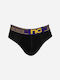 Nina Club Herren Slips Black/Purple 1Packung