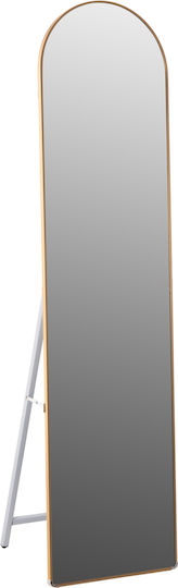 HomeMarkt Joely Gewölbter Goldener Boden- oder Standspiegel 160x40cm
